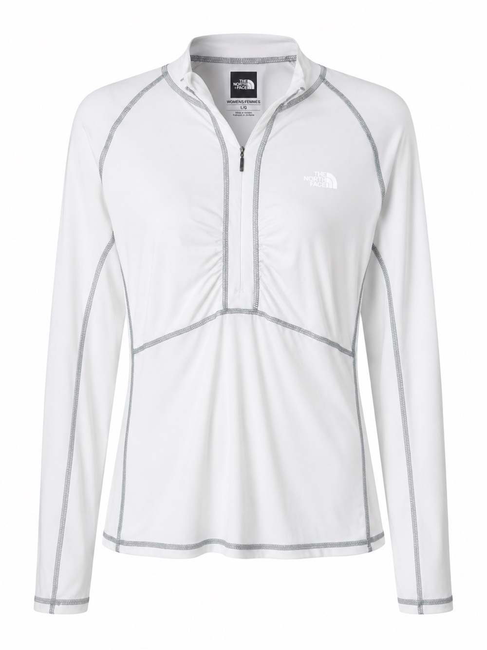 The North Face Women’s White Quarter Zip Athletic Top Size Large